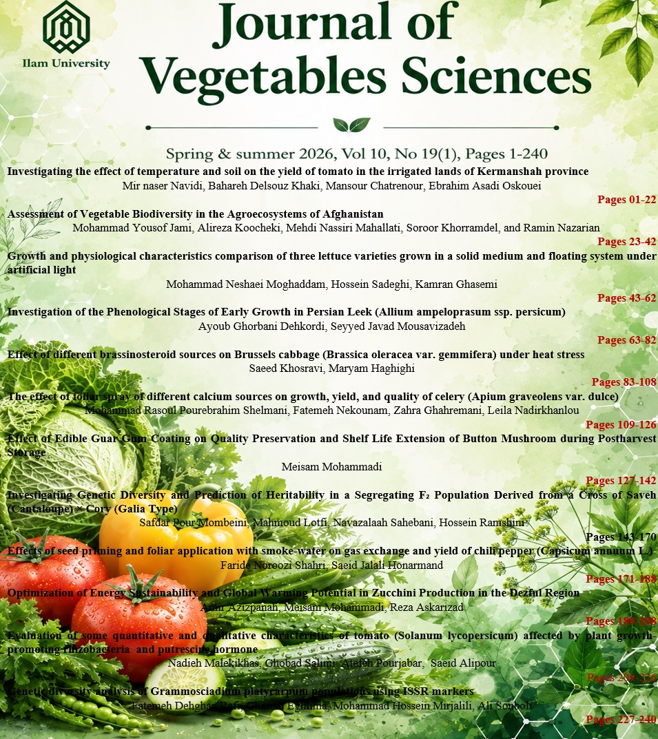 Journal of Vegetables Sciences